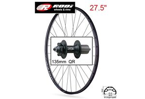 Rodi Black Rock 27,5" 21x584 QR bakhjul